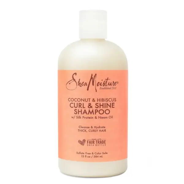 Shea Moisture Coconut and Hibiscus Curl and Shine Shampoo 384ml - Imagen 1
